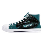 Prism Lips Canvas Hightops (white left outside)
