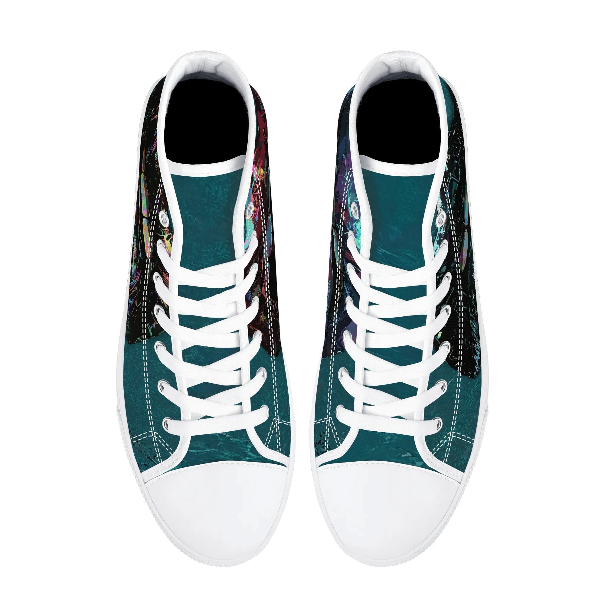 Prism Lips Canvas Hightops (white pair top)