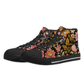 Vintage Noir Bloom Canvas Hightops (black pair angled)