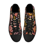 Vintage Noir Bloom Canvas Hightops (black pair top)