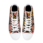Vintage Noir Bloom Canvas Hightops (white pair top)