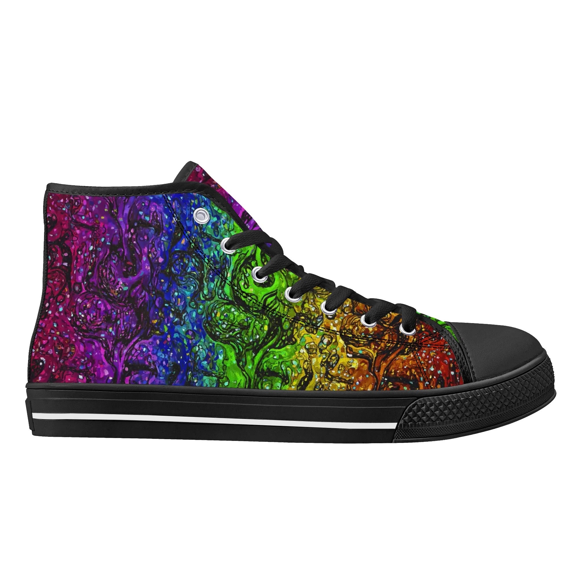 Prism Storm Canvas Hightops (black right outside)
