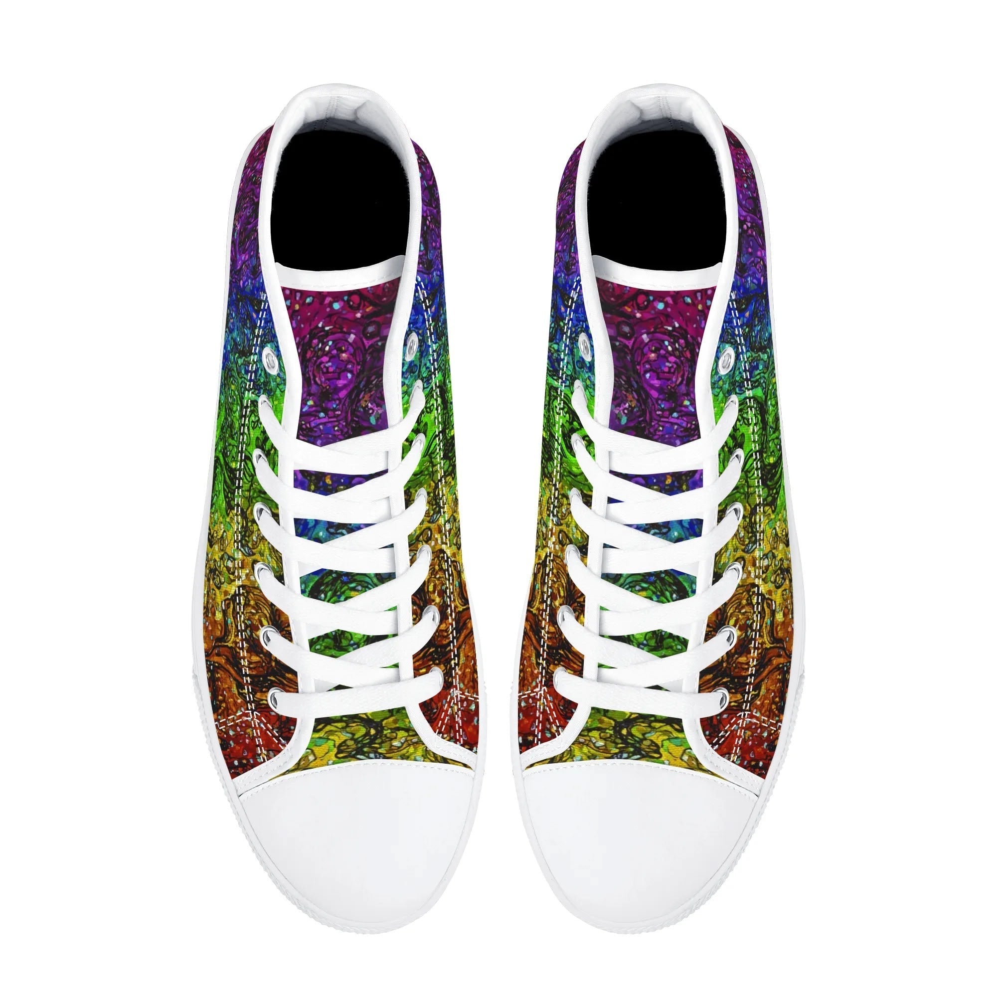 Prism Storm Canvas Hightops (white pair top)