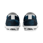 Dot Shift in Cobalt Blue Canvas Slipons (white pair rear)
