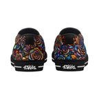 Kaleidorose Canvas Slipons (black pair rear)