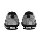 Adorned Canvas Slipons (black pair rear)