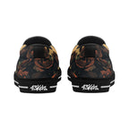Alas Poor Yorick Canvas Slipons (black pair rear)