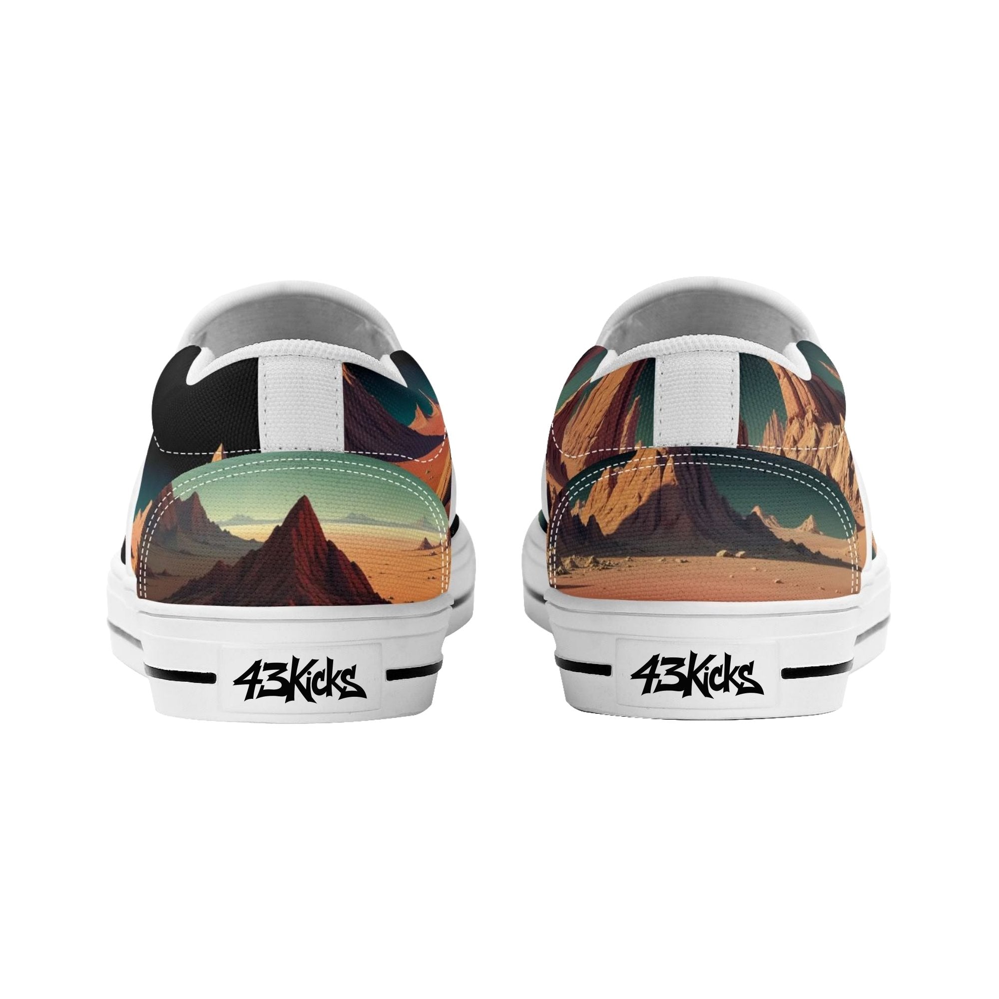 Mars Canvas Slipons (white pair rear)