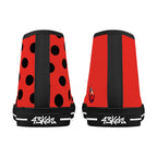 Ladybug Canvas Hightops (black pair rear)
