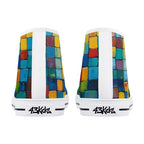 Oil Matrix Canvas Hightops (white pair rear)