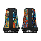 Prism Burst Canvas Hightops (black pair rear)