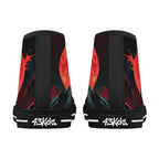 Crimson Vigil Canvas Hightops (black pair rear)