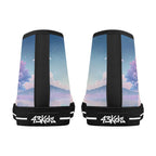 Cherry Blossom Dream Canvas Hightops (black pair rear)