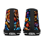 Kaleidorose Canvas Hightops (black pair rear)