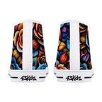 Kaleidorose Canvas Hightops (white pair rear)
