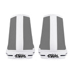 Gray All Over Canvas Hightops (white pair rear)