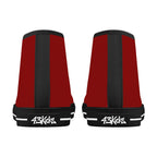 Red All Over Canvas Hightops (black pair rear)