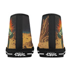 Mars Escape Canvas Hightops (black pair rear)