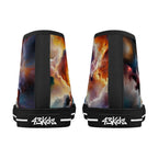 Nebula Scape Canvas Hightops (black pair rear)