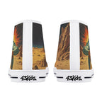 Mars Escape Canvas Hightops (white pair rear)