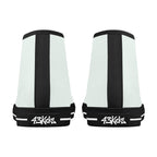 Mint Cream All Over Canvas Hightops (black pair rear)