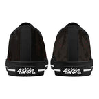 Bloodmoon Raven Canvas Lowtops (black pair rear)
