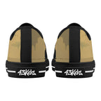 Alas Poor Yorick Canvas Lowtops (black pair rear)