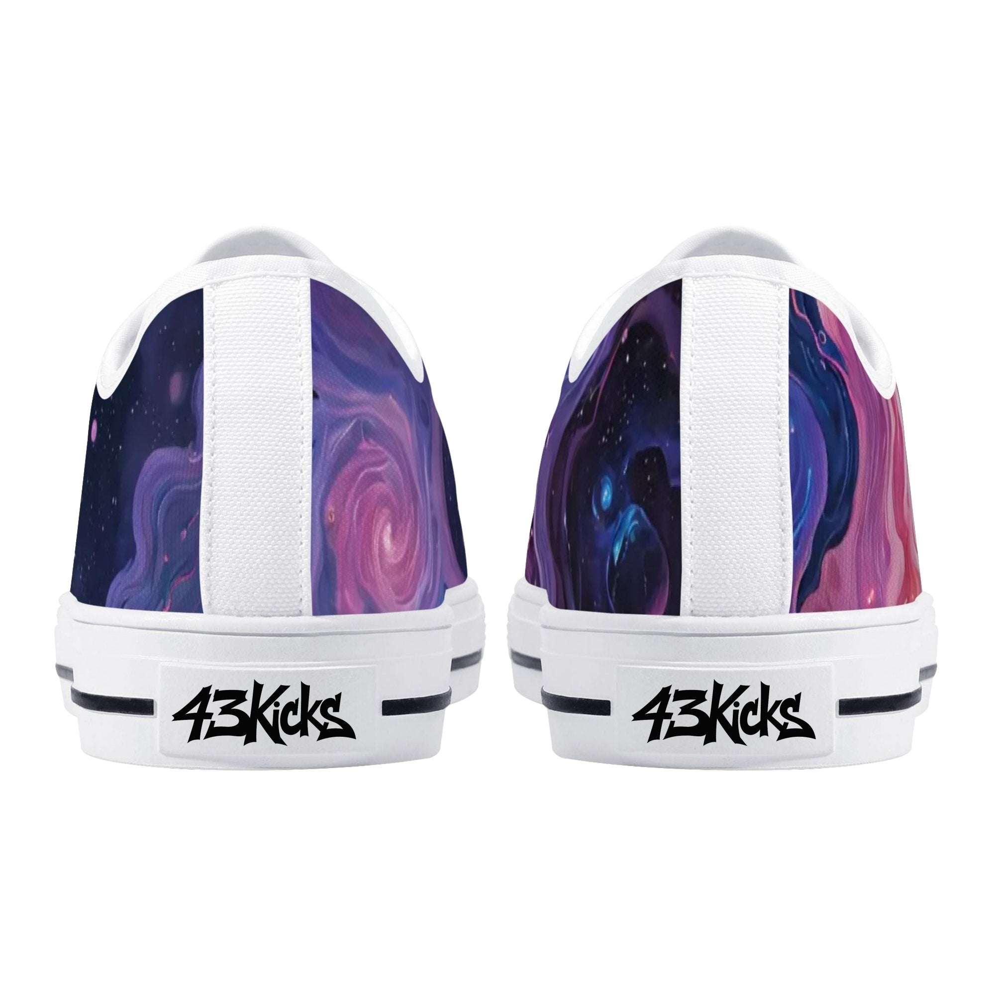 Aethonox Mortis Canvas Lowtops (white pair rear)