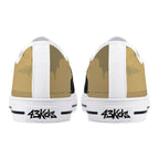 Alas Poor Yorick Canvas Lowtops (white pair rear)
