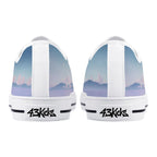 Cherry Blossom Dream Canvas Lowtops (white pair rear)