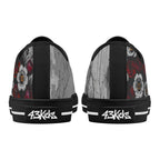 Adorned Canvas Lowtops (black pair rear)