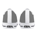 Gray All Over Canvas Lowtops (white pair rear)
