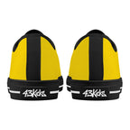 Gold All Over Canvas Lowtops (black pair rear)