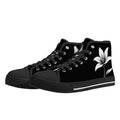 Serene Lily Canvas Hightops (black pair angled)