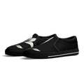 Serene Lily Canvas Slipons (black pair angled)