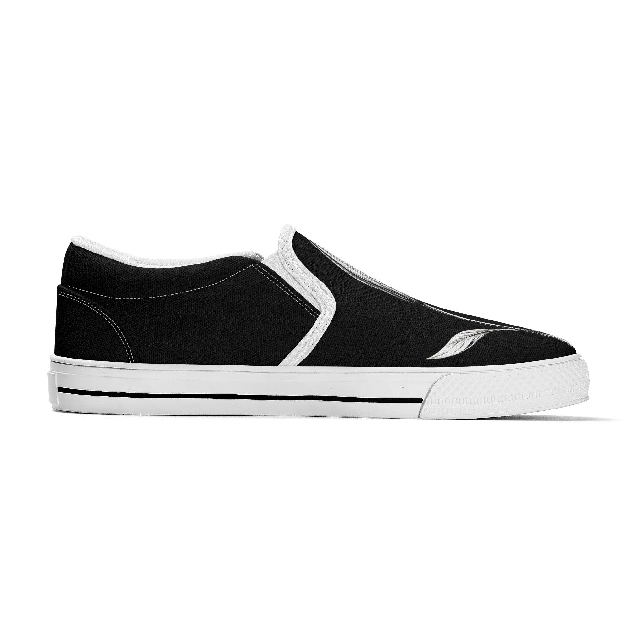 Serene Lily Canvas Slipons (white left inside)