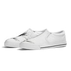 Serene Lily Canvas Slipons (white pair angled)