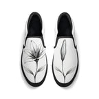 Serene Lily Canvas Slipons (black pair top)