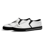 Serene Lily Canvas Slipons (black pair angled)