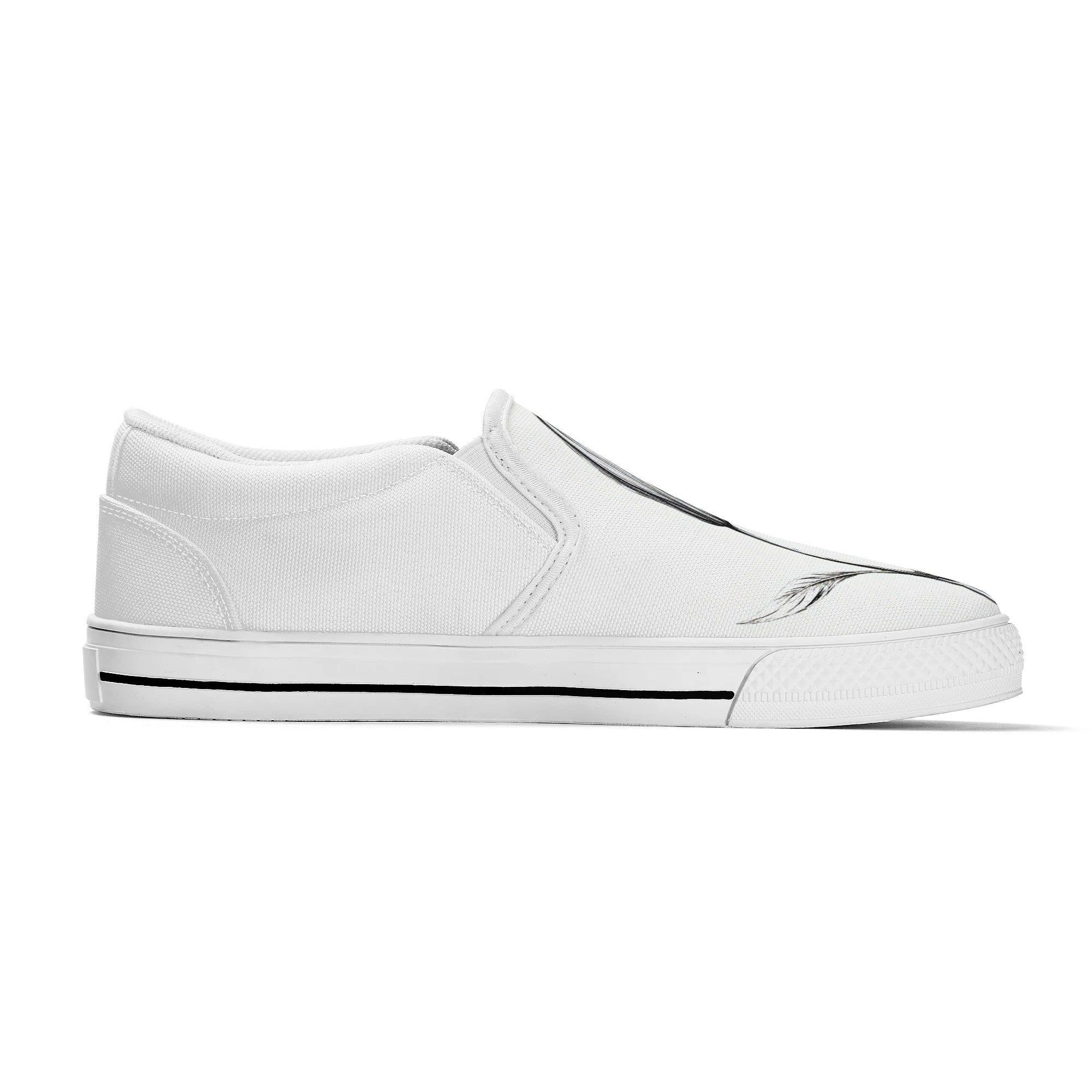 Serene Lily Canvas Slipons (white left inside)