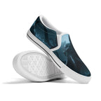 Cthulhu Canvas Slipons (white pair stacked)