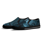 Cthulhu Canvas Slipons (black pair angled)