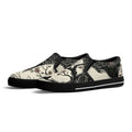 Mokushin's Stillness Canvas Slipons (black pair angled)