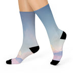 Cherry Blossom Dream Cushioned Crew Socks