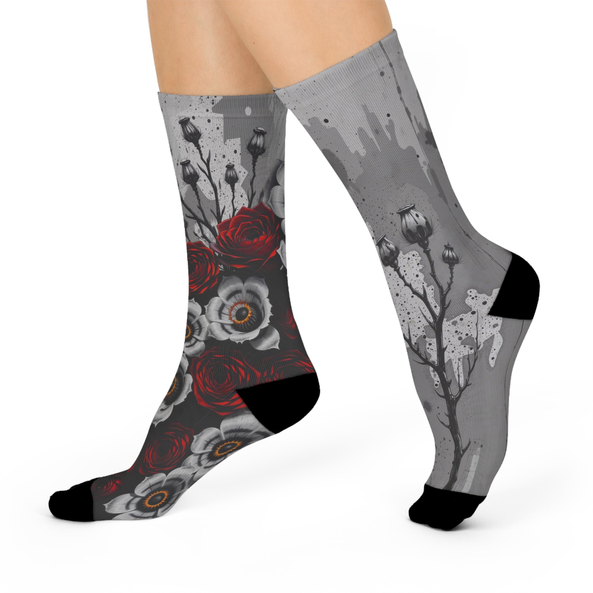 Adorned Cushioned Crew Socks