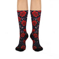 Deep Rose Cushioned Crew Socks