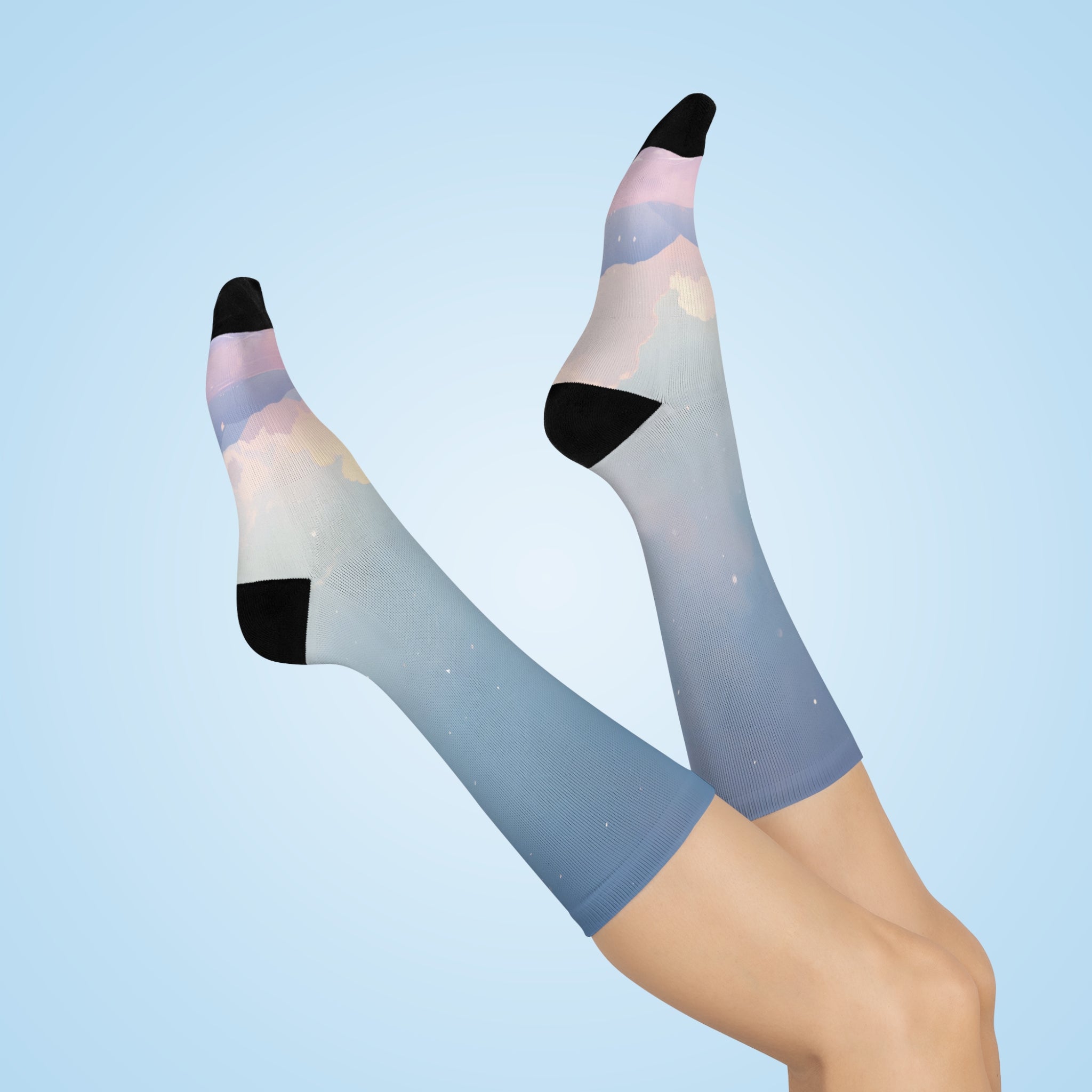 Cherry Blossom Dream Cushioned Crew Socks