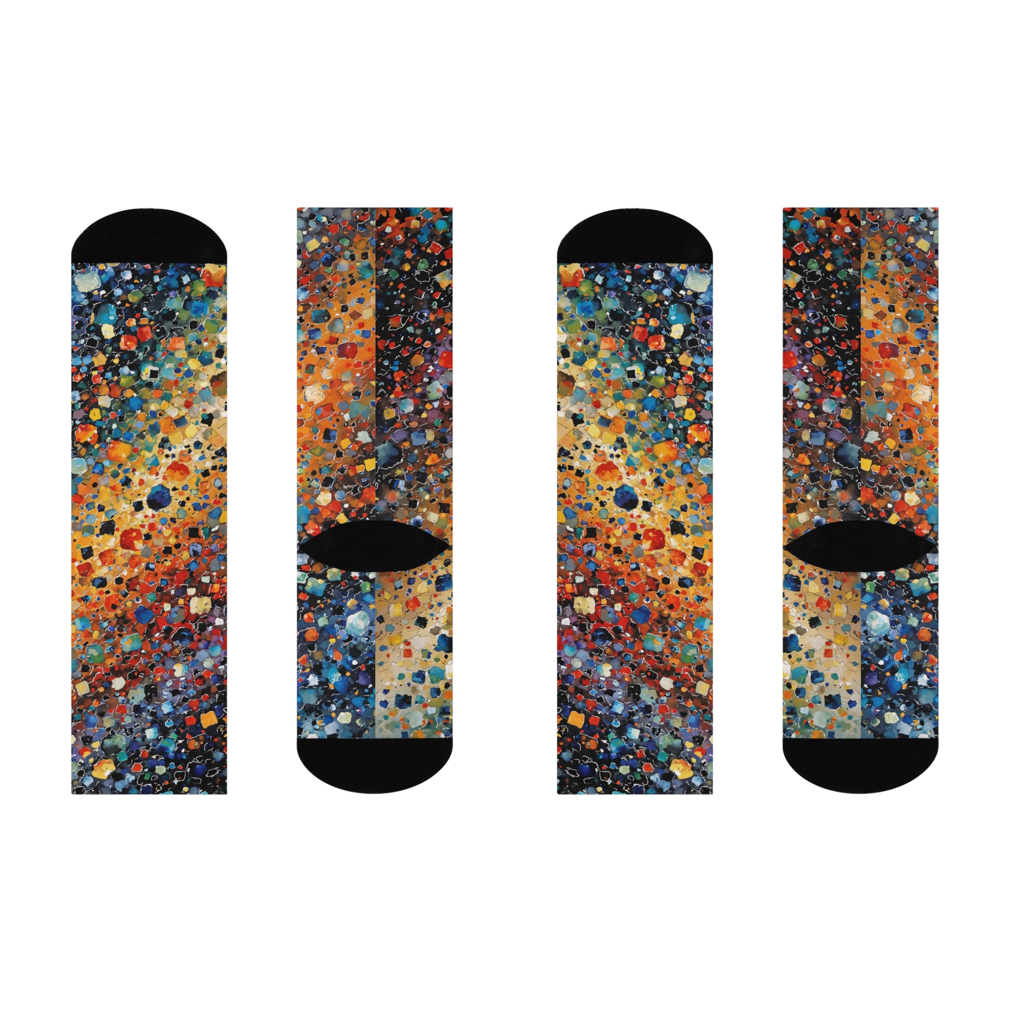 Prism Burst Cushioned Crew Socks